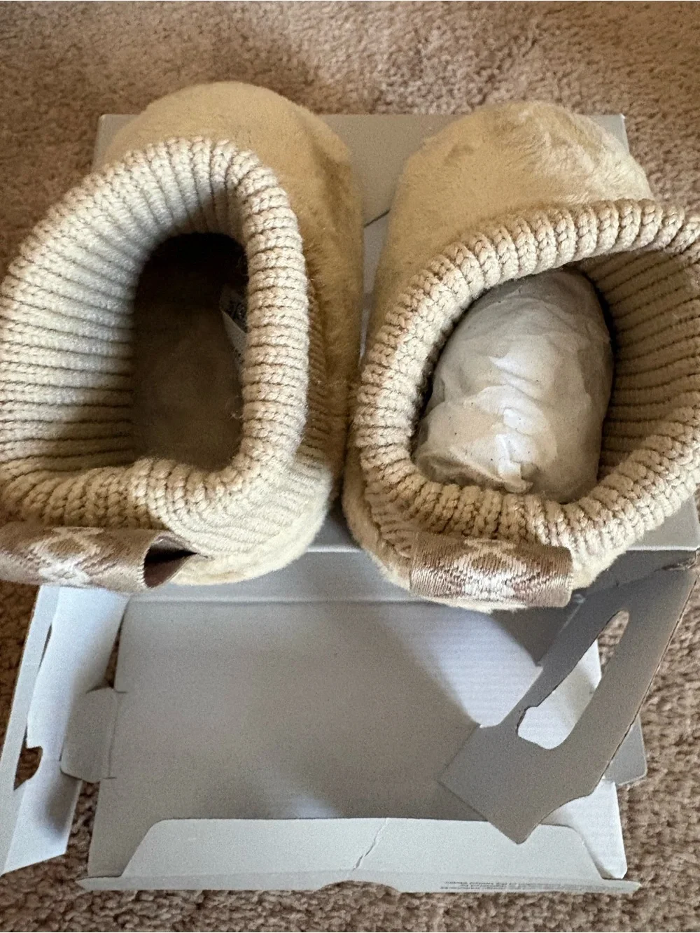 UGG Baby Shearling Booties - Off-White